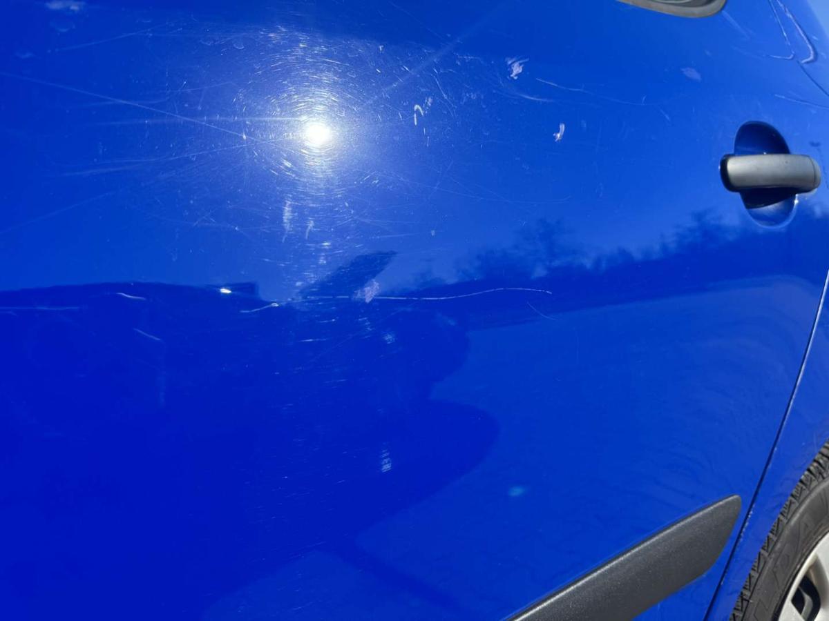 Skoda Fabia 2 5J original T&uuml;r hinten links LF5K Dynamic Blue Flie&szlig;heck Rohbau Bj.2009